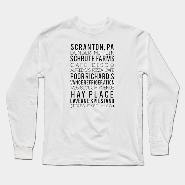 "The Places of The Office." Long Sleeve T-Shirt by sunkissed
